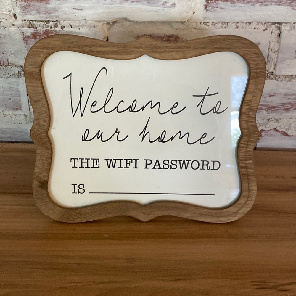 Wi-Fi password stand